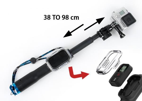 G TMC GoPro Remote Pole 98cm ( Blue Base )